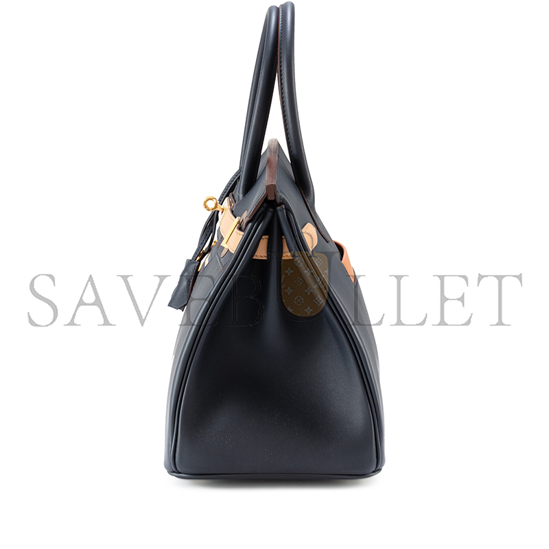 H**mes master colormatic birkin 30 caban, black and chai swift gold hardware (30*22*16cm)